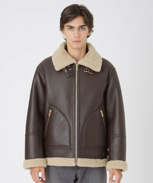 BLUE LABEL / BLACK LABEL CRESTBRIDGE / ブルーレーベル / ブラックレーベル・クレストブリッジ その他アウター | ECOPELシアリングアビエイタージャケット | 詳細2