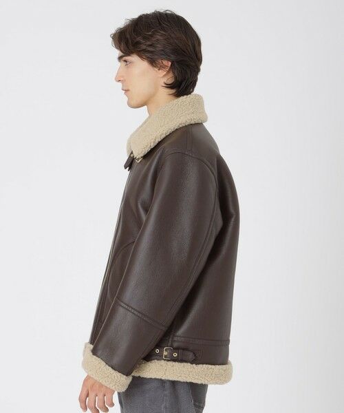 BLUE LABEL / BLACK LABEL CRESTBRIDGE / ブルーレーベル / ブラックレーベル・クレストブリッジ その他アウター | ECOPELシアリングアビエイタージャケット | 詳細3