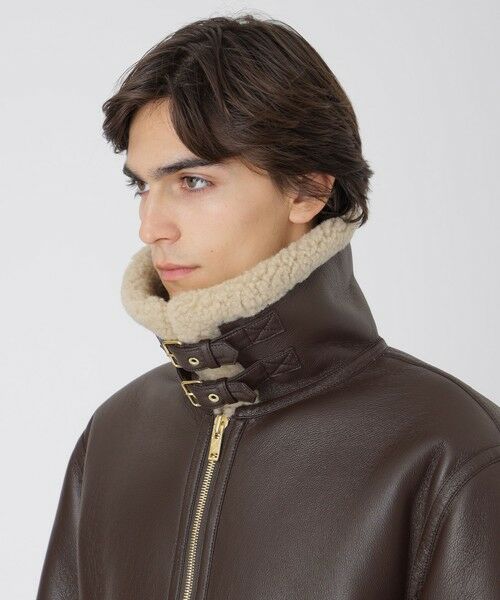 BLUE LABEL / BLACK LABEL CRESTBRIDGE / ブルーレーベル / ブラックレーベル・クレストブリッジ その他アウター | ECOPELシアリングアビエイタージャケット | 詳細5