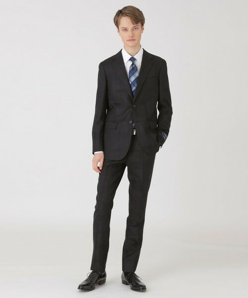 BLUE LABEL / BLACK LABEL CRESTBRIDGE / ブルーレーベル / ブラックレーベル・クレストブリッジ セットアップ | 【一部店舗限定】Zegna ISLAND FLEECE ブラックシャドークレストブリッジチェックスーツ | 詳細1