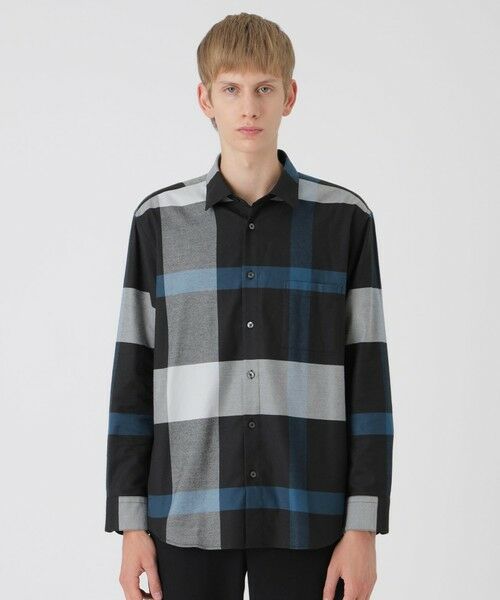 BLUE LABEL / BLACK LABEL CRESTBRIDGE/ブルーレーベル / ブラックレーベル・クレストブリッジ フランネルクレストブリッジチェックシャツ ブラック LL BLUE LABEL / BLACK LABEL CRESTBRIDGE/ブルーレーベル / ブラックレーベル・クレストブリッジ フランネルクレストブリッジチェックシャツ ブラック LL