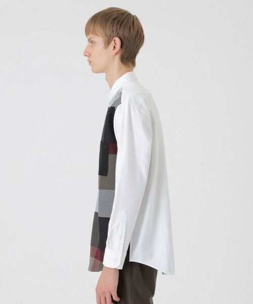 BLUE LABEL / BLACK LABEL CRESTBRIDGE / ブルーレーベル / ブラックレーベル・クレストブリッジ シャツ・ブラウス | パネルチェックニットドッキングシャツ | 詳細2