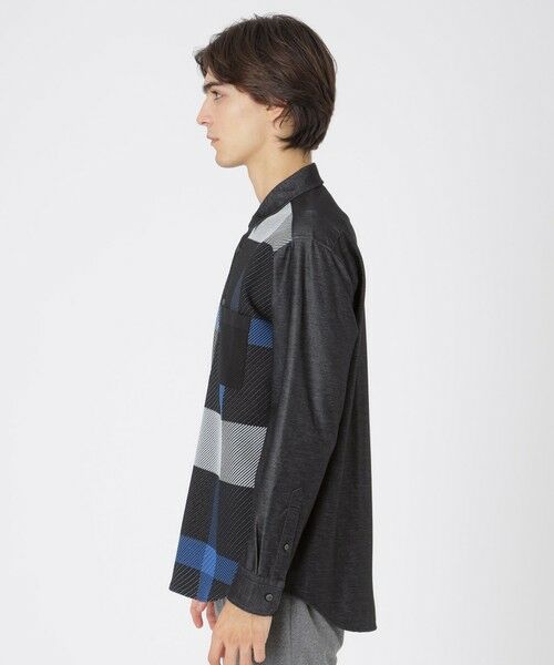 BLUE LABEL / BLACK LABEL CRESTBRIDGE / ブルーレーベル / ブラックレーベル・クレストブリッジ シャツ・ブラウス | パネルチェックニットドッキングシャツ | 詳細6