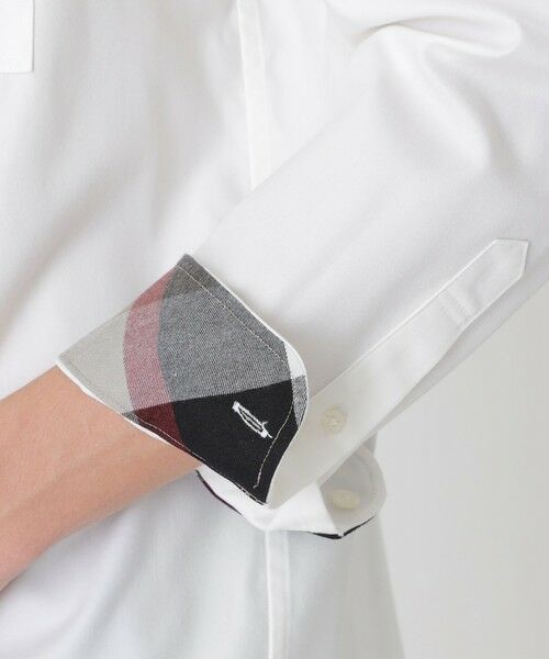 BLUE LABEL / BLACK LABEL CRESTBRIDGE / ブルーレーベル / ブラックレーベル・クレストブリッジ シャツ・ブラウス | パーシャルチェックマイクロピーチシャツ | 詳細4