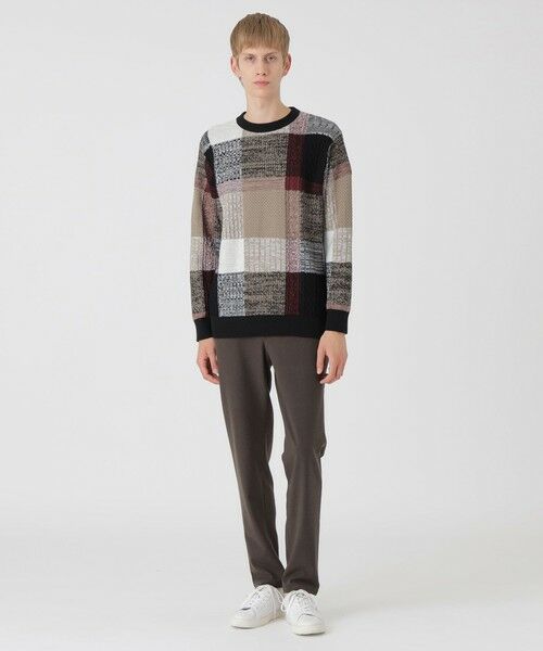 BLUE LABEL / BLACK LABEL CRESTBRIDGE / ブルーレーベル / ブラックレーベル・クレストブリッジ  ニット・セーター | テクスチャーミックスクレストブリッジチェックニット | 詳細5