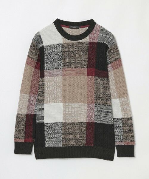 BLUE LABEL / BLACK LABEL CRESTBRIDGE / ブルーレーベル / ブラックレーベル・クレストブリッジ  ニット・セーター | テクスチャーミックスクレストブリッジチェックニット | 詳細8