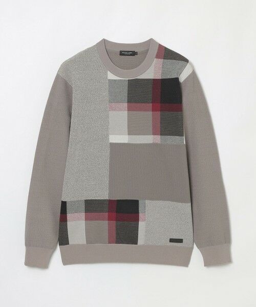 BLUE LABEL / BLACK LABEL CRESTBRIDGE / ブルーレーベル / ブラックレーベル・クレストブリッジ  ニット・セーター | パッチワーククレストブリッジチェックニット | 詳細10