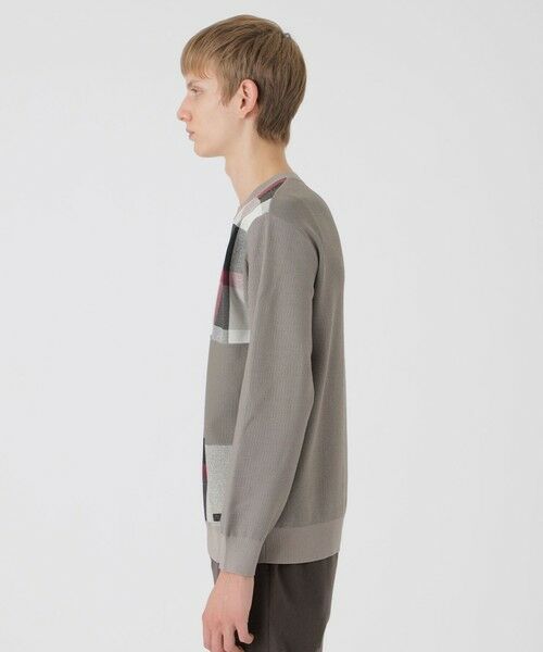 BLUE LABEL / BLACK LABEL CRESTBRIDGE / ブルーレーベル / ブラックレーベル・クレストブリッジ  ニット・セーター | パッチワーククレストブリッジチェックニット | 詳細7