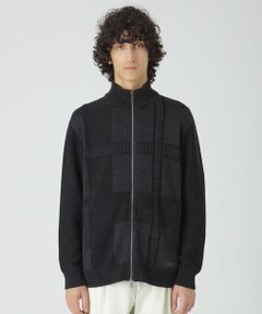 BLUE LABEL / BLACK LABEL CRESTBRIDGE / ブルーレーベル / ブラックレーベル・クレストブリッジ  ニット・セーター | プレーティングカラーシャドーチェックドライバーズニット