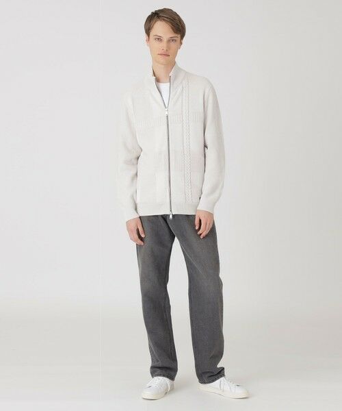 BLUE LABEL / BLACK LABEL CRESTBRIDGE / ブルーレーベル / ブラックレーベル・クレストブリッジ  ニット・セーター | プレーティングカラーシャドーチェックドライバーズニット | 詳細1