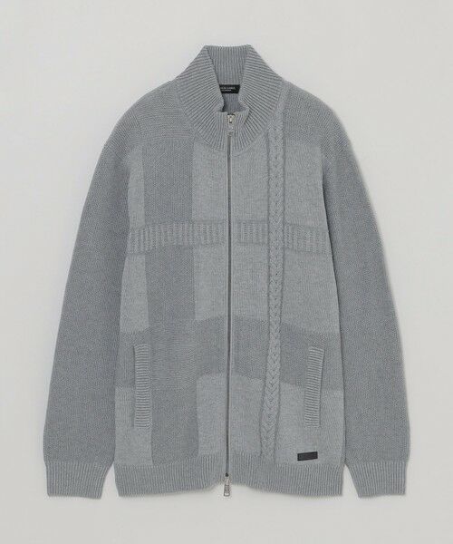 BLUE LABEL / BLACK LABEL CRESTBRIDGE / ブルーレーベル / ブラックレーベル・クレストブリッジ  ニット・セーター | プレーティングカラーシャドーチェックドライバーズニット | 詳細10