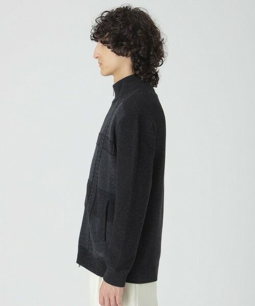 BLUE LABEL / BLACK LABEL CRESTBRIDGE / ブルーレーベル / ブラックレーベル・クレストブリッジ  ニット・セーター | プレーティングカラーシャドーチェックドライバーズニット | 詳細13