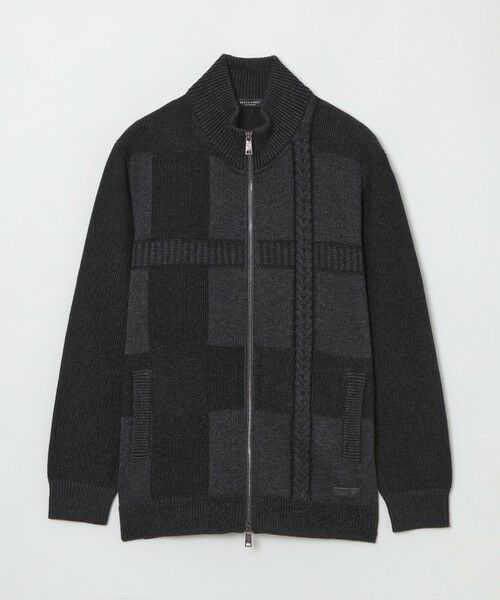 BLUE LABEL / BLACK LABEL CRESTBRIDGE / ブルーレーベル / ブラックレーベル・クレストブリッジ  ニット・セーター | プレーティングカラーシャドーチェックドライバーズニット | 詳細15