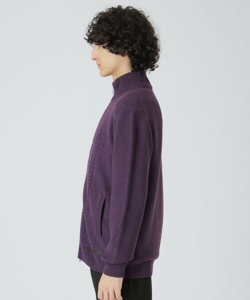 BLUE LABEL / BLACK LABEL CRESTBRIDGE / ブルーレーベル / ブラックレーベル・クレストブリッジ  ニット・セーター | プレーティングカラーシャドーチェックドライバーズニット | 詳細17