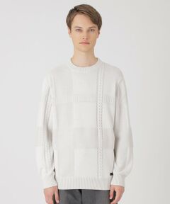 BLUE LABEL / BLACK LABEL CRESTBRIDGE / ブルーレーベル / ブラックレーベル・クレストブリッジ  ニット・セーター | プレーティングカラーシャドーチェックニット
