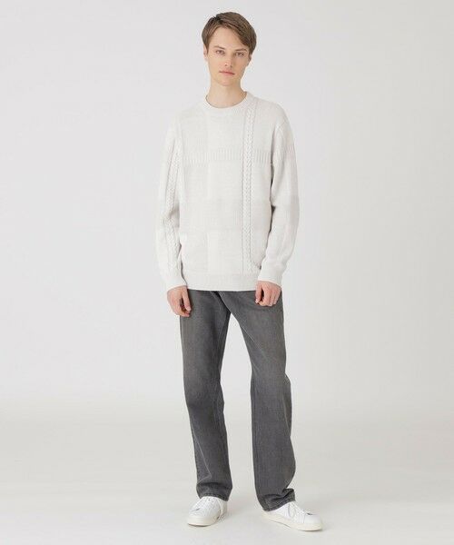 BLUE LABEL / BLACK LABEL CRESTBRIDGE / ブルーレーベル / ブラックレーベル・クレストブリッジ  ニット・セーター | プレーティングカラーシャドーチェックニット | 詳細1