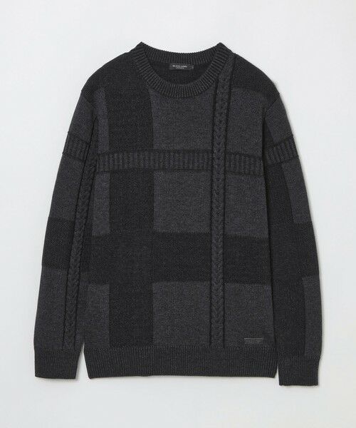 BLUE LABEL / BLACK LABEL CRESTBRIDGE / ブルーレーベル / ブラックレーベル・クレストブリッジ  ニット・セーター | プレーティングカラーシャドーチェックニット | 詳細15