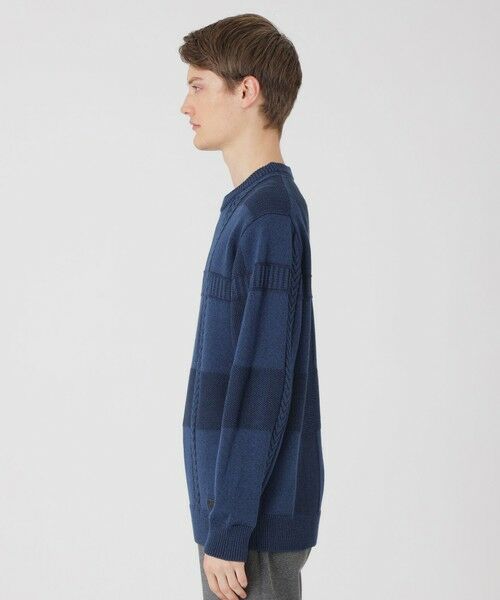 BLUE LABEL / BLACK LABEL CRESTBRIDGE / ブルーレーベル / ブラックレーベル・クレストブリッジ  ニット・セーター | プレーティングカラーシャドーチェックニット | 詳細17