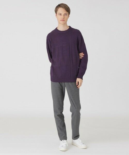 BLUE LABEL / BLACK LABEL CRESTBRIDGE / ブルーレーベル / ブラックレーベル・クレストブリッジ  ニット・セーター | プレーティングカラーシャドーチェックニット | 詳細21