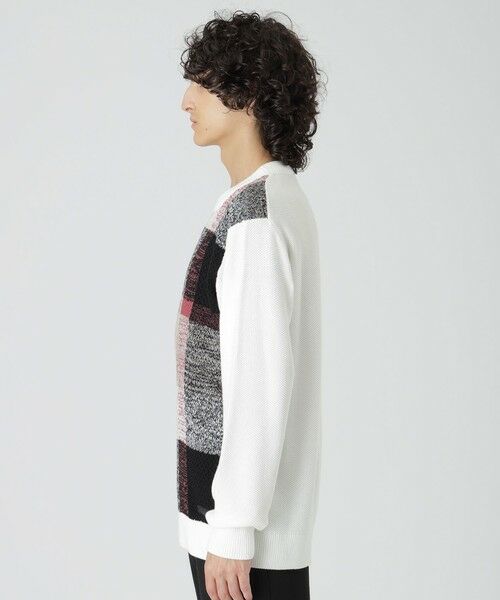 BLUE LABEL / BLACK LABEL CRESTBRIDGE / ブルーレーベル / ブラックレーベル・クレストブリッジ  ニット・セーター | 【一部店舗限定】パネルテクスチャークレストブリッジチェックニット | 詳細2
