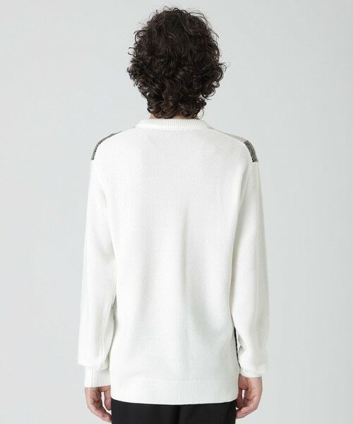 BLUE LABEL / BLACK LABEL CRESTBRIDGE / ブルーレーベル / ブラックレーベル・クレストブリッジ  ニット・セーター | 【一部店舗限定】パネルテクスチャークレストブリッジチェックニット | 詳細3