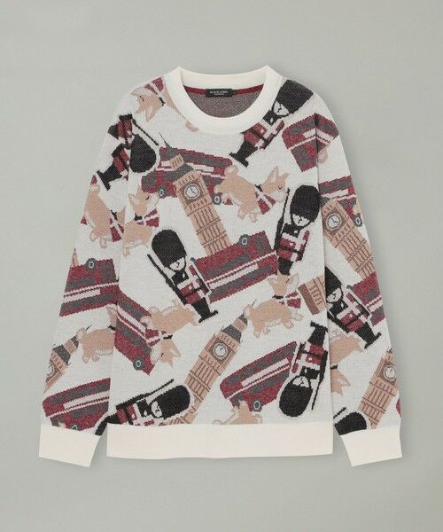 BLUE LABEL / BLACK LABEL CRESTBRIDGE / ブルーレーベル / ブラックレーベル・クレストブリッジ ニット・セーター | 【一部店舗限定】ブリティッシュモチーフジャカードニット | 詳細4