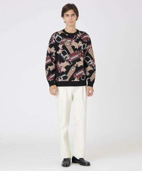 BLUE LABEL / BLACK LABEL CRESTBRIDGE / ブルーレーベル / ブラックレーベル・クレストブリッジ ニット・セーター | 【一部店舗限定】ブリティッシュモチーフジャカードニット | 詳細5