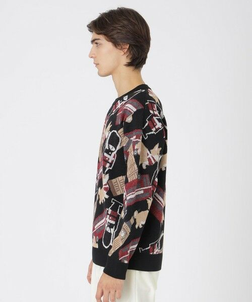 BLUE LABEL / BLACK LABEL CRESTBRIDGE / ブルーレーベル / ブラックレーベル・クレストブリッジ ニット・セーター | 【一部店舗限定】ブリティッシュモチーフジャカードニット | 詳細6