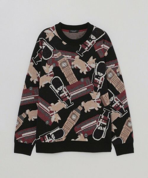 BLUE LABEL / BLACK LABEL CRESTBRIDGE / ブルーレーベル / ブラックレーベル・クレストブリッジ ニット・セーター | 【一部店舗限定】ブリティッシュモチーフジャカードニット | 詳細8