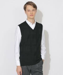 BLUE LABEL / BLACK LABEL CRESTBRIDGE / ブルーレーベル / ブラックレーベル・クレストブリッジ  ニット・セーター | 【WEB限定】シャドーチェックニットベスト