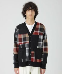 【渋谷店・WEB限定】パッチワークチェックカーディガン