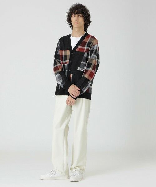 BLUE LABEL / BLACK LABEL CRESTBRIDGE / ブルーレーベル / ブラックレーベル・クレストブリッジ  ニット・セーター | 【渋谷店・WEB限定】パッチワークチェックカーディガン | 詳細1