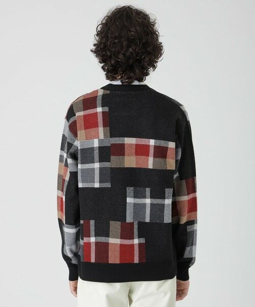 BLUE LABEL / BLACK LABEL CRESTBRIDGE / ブルーレーベル / ブラックレーベル・クレストブリッジ  ニット・セーター | 【渋谷店・WEB限定】パッチワークチェックカーディガン | 詳細3