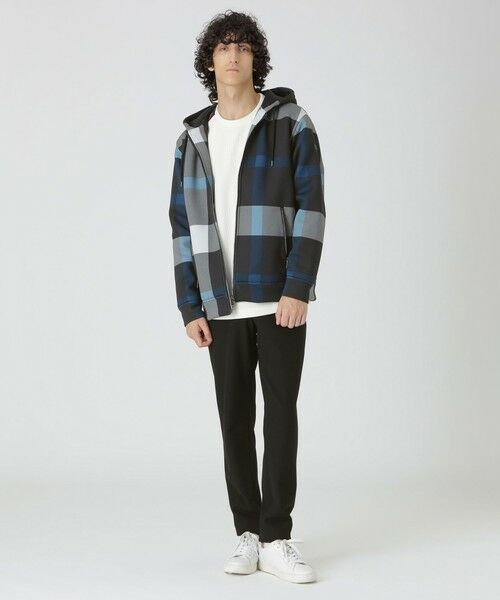 BLUE LABEL / BLACK LABEL CRESTBRIDGE / ブルーレーベル / ブラックレーベル・クレストブリッジ  カットソー | エアリークレストブリッジチェックパデッドパーカー | 詳細1