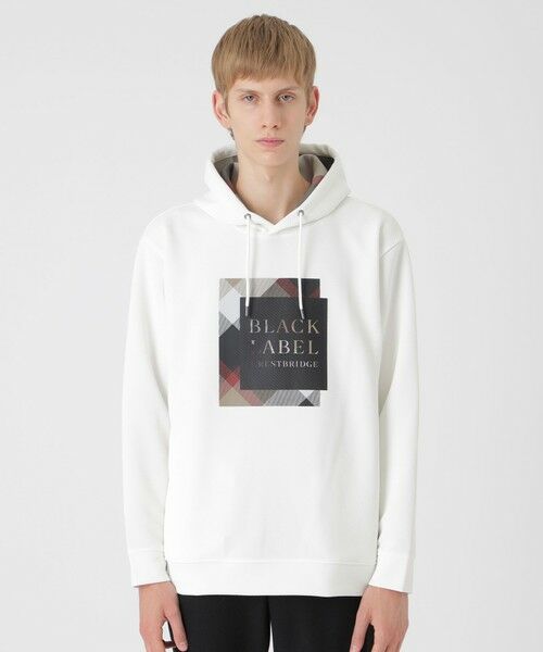 BLUE LABEL / BLACK LABEL CRESTBRIDGE/ブルーレーベル / ブラックレーベル・クレストブリッジ クレストブリッジチェックボックスグラフィックフーディー オフホワイト1 S BLUE LABEL / BLACK LABEL CRESTBRIDGE/ブルーレーベル / ブラックレーベル・クレストブリッジ クレストブリッジチェックボックスグラフィックフーディー オフホワイト1 S