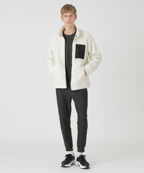 BLUE LABEL / BLACK LABEL CRESTBRIDGE / ブルーレーベル / ブラックレーベル・クレストブリッジ  カットソー | 【BLACK lab.】シャドーチェックボアブルゾン | 詳細1