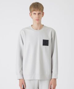 BLUE LABEL / BLACK LABEL CRESTBRIDGE / ブルーレーベル / ブラックレーベル・クレストブリッジ  カットソー | 【BLACK lab.】ダウンファブリックロゴスウェットシャツ