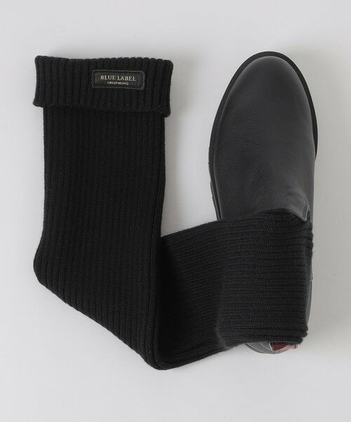 BLUE LABEL / BLACK LABEL CRESTBRIDGE / ブルーレーベル / ブラックレーベル・クレストブリッジ  フラットシューズ | ニットロングブーツ | 詳細1