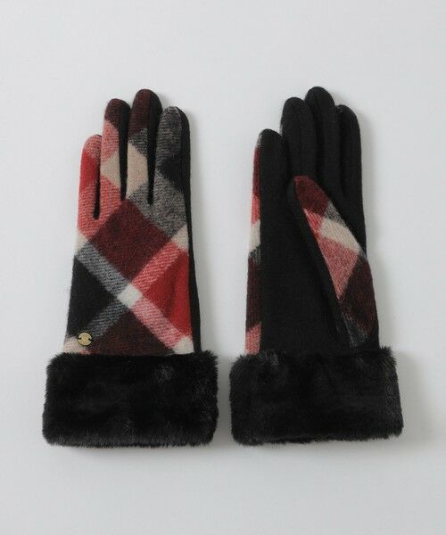 BLUE LABEL / BLACK LABEL CRESTBRIDGE / ブルーレーベル / ブラックレーベル・クレストブリッジ  手袋 | クレストブリッジチェックファーグローブ | 詳細6
