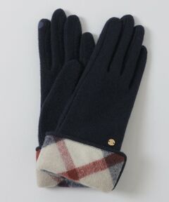 BLUE LABEL / BLACK LABEL CRESTBRIDGE / ブルーレーベル / ブラックレーベル・クレストブリッジ  手袋 | パーシャルクレストブリッジチェックグローブ