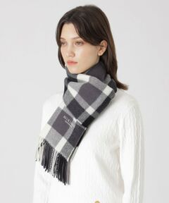 ☆BLUE LABEL CRESTBRIDGE☆【完売品】チェック柄パフスリーブ パーシャルクレストブリッジチェックスカーフ