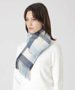 ユタカ様✨新品同様✨バーバリー　クレストブリッジ　カシミヤ混チェック大判マフラー クレストブリッジチェックマフラー（マフラー・ストール