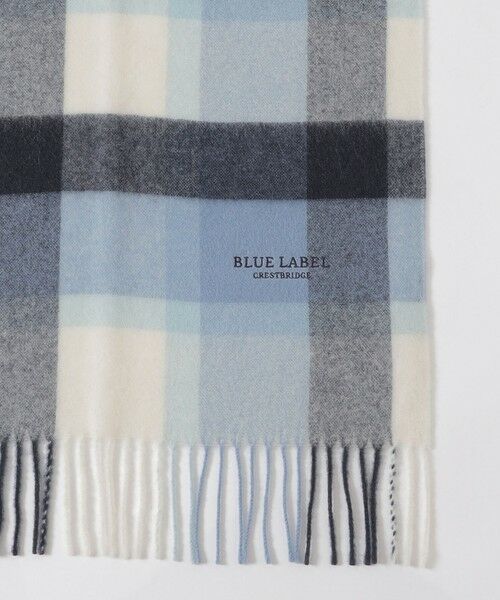 BLUE LABEL / BLACK LABEL CRESTBRIDGE / ブルーレーベル / ブラックレーベル・クレストブリッジ  マフラー・ショール・スヌード・ストール | クレストブリッジチェックウォッシャブルカシミヤマフラー | 詳細5
