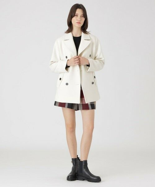 BLUE LABEL / BLACK LABEL CRESTBRIDGE / ブルーレーベル / ブラックレーベル・クレストブリッジ その他アウター | ツイルメルトンピーコート | 詳細1