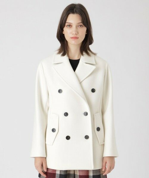 BLUE LABEL / BLACK LABEL CRESTBRIDGE / ブルーレーベル / ブラックレーベル・クレストブリッジ その他アウター | ツイルメルトンピーコート | 詳細2