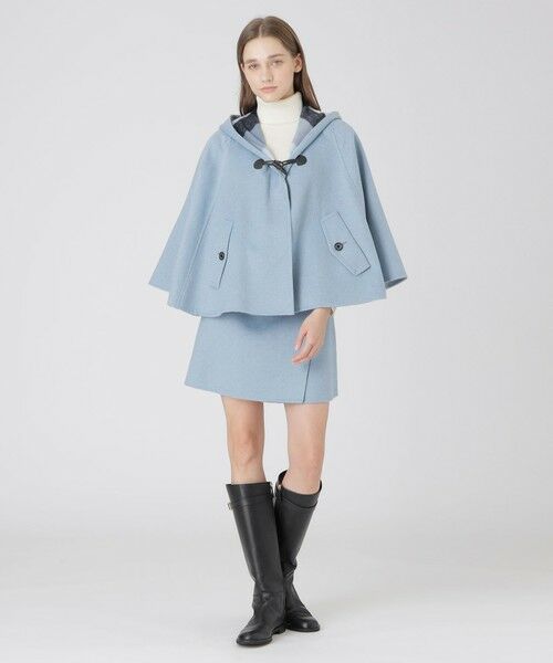 BLUE LABEL / BLACK LABEL CRESTBRIDGE / ブルーレーベル / ブラックレーベル・クレストブリッジ  その他アウター | 【取扱店舗限定】クレストブリッジチェックリバーポリウールケープコート | 詳細6