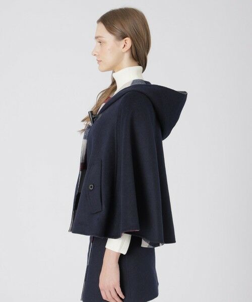 BLUE LABEL / BLACK LABEL CRESTBRIDGE / ブルーレーベル / ブラックレーベル・クレストブリッジ  その他アウター | 【取扱店舗限定】クレストブリッジチェックリバーポリウールケープコート | 詳細12