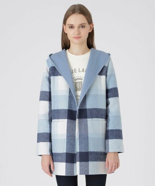 BLUE LABEL / BLACK LABEL CRESTBRIDGE / ブルーレーベル / ブラックレーベル・クレストブリッジ  その他アウター | クレストブリッジチェックリバーポリウールコーディガン | 詳細14