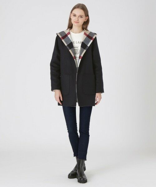 BLUE LABEL / BLACK LABEL CRESTBRIDGE / ブルーレーベル / ブラックレーベル・クレストブリッジ  その他アウター | クレストブリッジチェックリバーポリウールコーディガン | 詳細19