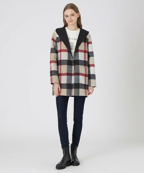 BLUE LABEL / BLACK LABEL CRESTBRIDGE / ブルーレーベル / ブラックレーベル・クレストブリッジ  その他アウター | クレストブリッジチェックリバーポリウールコーディガン | 詳細20